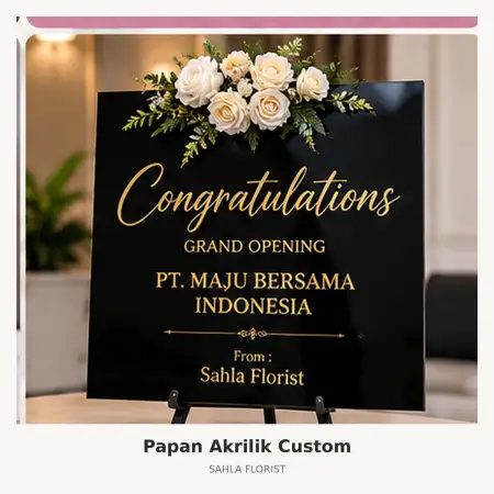 Papan Bunga Akrilik Rumah Duka Husada